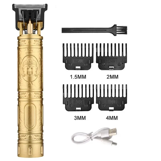 Schnurloser Haartrimmer Vintage Haarschneidemaschine USB-Schnelllade-Haarschneidemaschine Elektrorasierer Barbier Professional Barbier