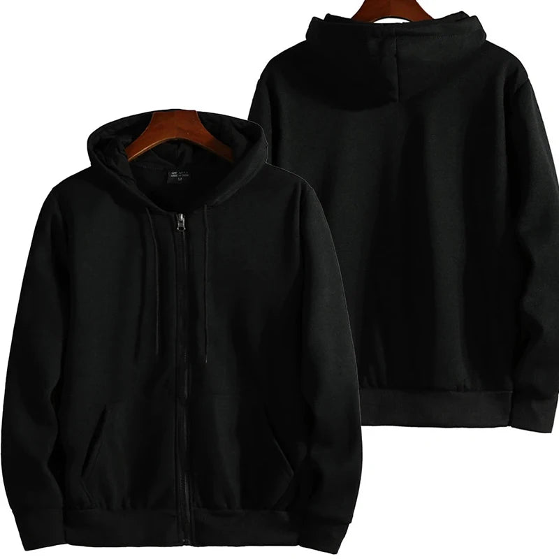 Reißverschluss-Hoodies Herbst Winter Herren Neues Langarm-Kapuzen-Sweatshirt Mode Lässig Herren Outfit Sportbekleidung Locker Sitzende Kleidung