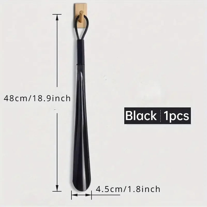 1pc Extra long flexible plastic shoe horns, no bending required, durable shoe spoons for pregnant women, shoe assistance