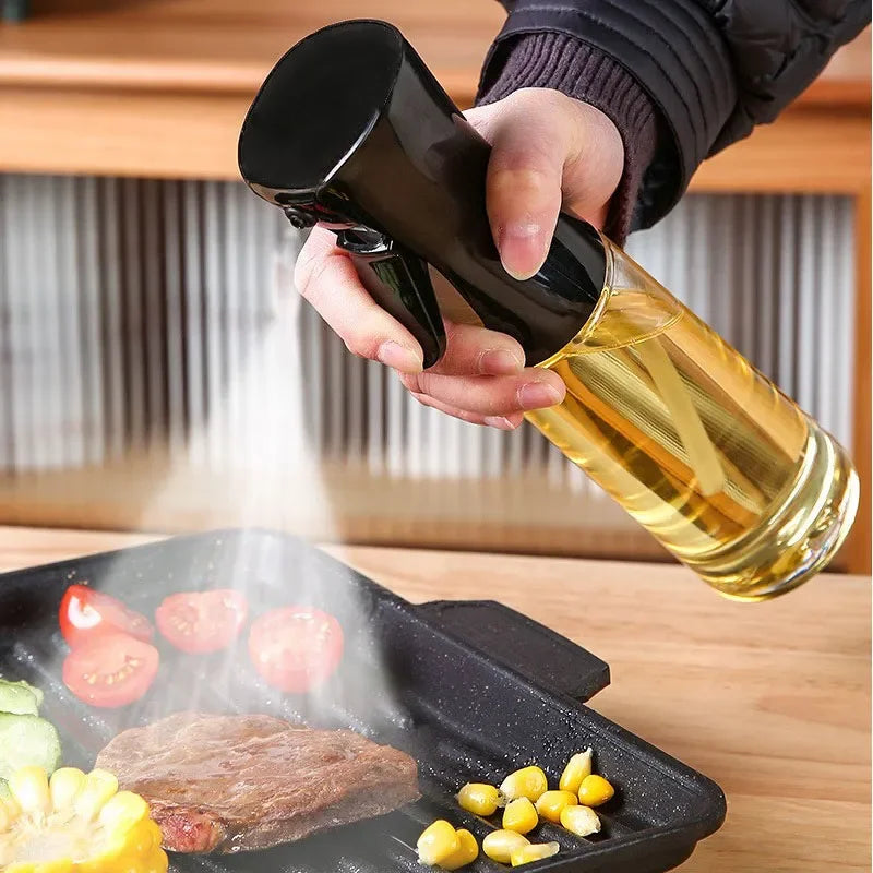 200/300/500ml Öl-Sprühflasche BBQ Koch-Olivenölsprüher Kunststoff Backöl-Spray Leere Flasche Essigflasche Oder Öl-Pinsel
