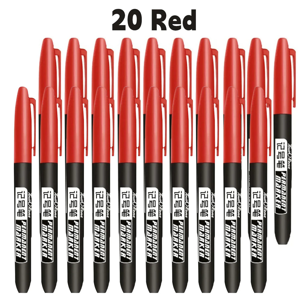 6 Permanentmarker Manga Zeichnen Marker Schwarz Blau Rot Wasserdichte Tinte Skizzenstifte Schreibwaren Kunst Schulbedarf