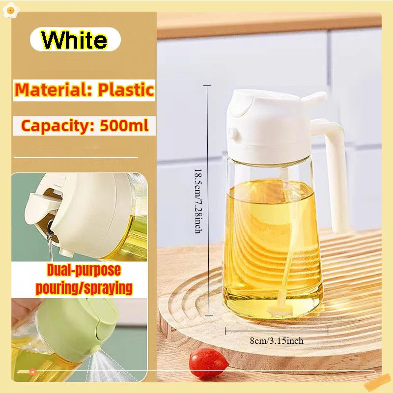 200/300/500ml Öl-Sprühflasche BBQ Koch-Olivenölsprüher Kunststoff Backöl-Spray Leere Flasche Essigflasche Oder Öl-Pinsel