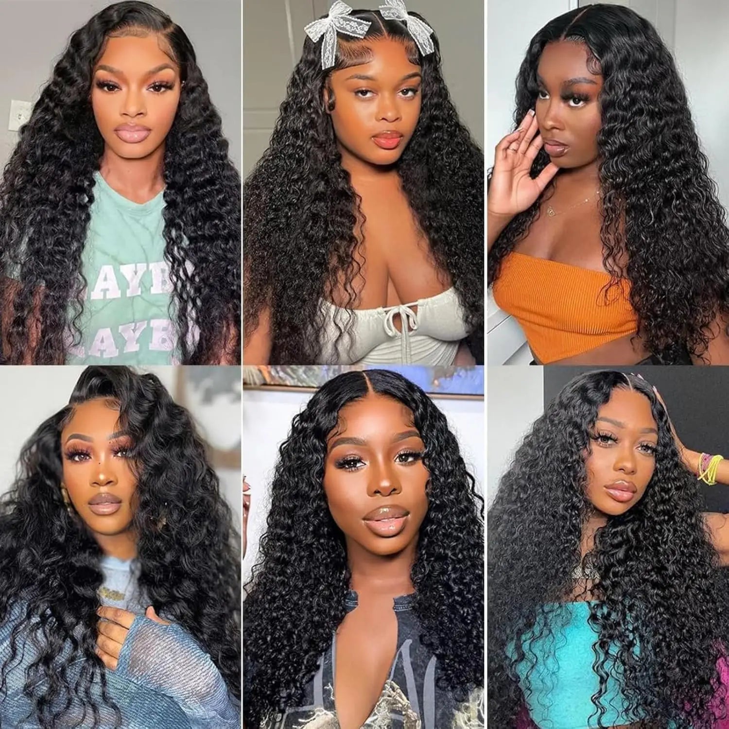 Deep Wave Echthaar-Bundles, 12A lockige Echthaar-Bundles, 22 24 26 Zoll Wet and Wavy brasilianisches unbehandeltes Deep Wave