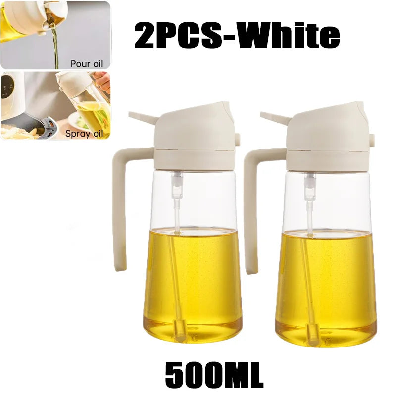 200/300/500ml Öl-Sprühflasche BBQ Koch-Olivenölsprüher Kunststoff Backöl-Spray Leere Flasche Essigflasche Oder Öl-Pinsel