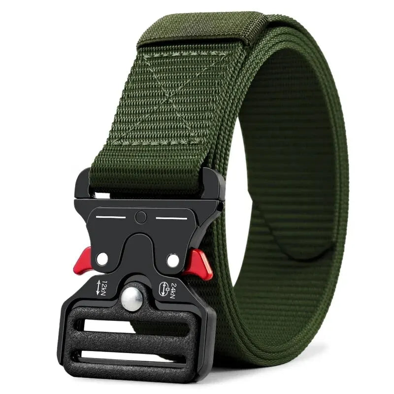 Genuine Tactical Belt Quick Release Outdoor Military Belt Soft Real Nylon Sports Accessories Men And Women Black Belt