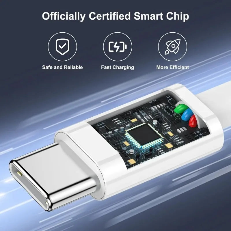 3er Pack USB C auf USB C Kabel, 100W Schnellladekabel, unterstützt schnelles Laden für iPhone 16 15 Samsung Xiaomi Huawei etc.