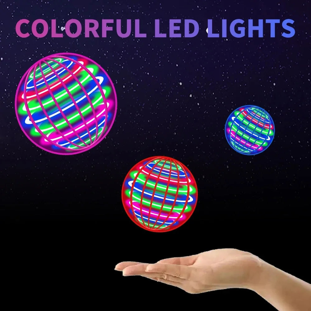 Fliegender Ball, automatischer Kreiselball, LED-blendende Lichter, schwebende Magie, Ventilator, UFO-Flugmaschine, Spielzeug, Geschenk, Spiel, Sportball