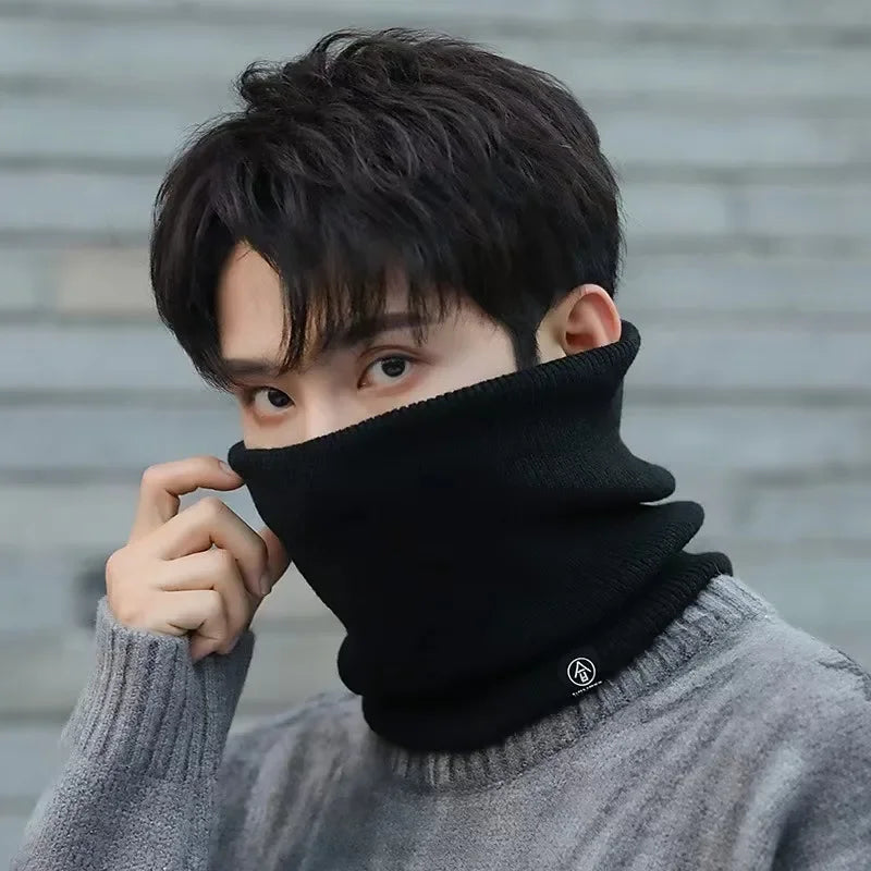 Dicker Fleece-Halswärmer für den Winter Winddichte Fahrgesichtsmaske Warmer Thermohalswärmer für Männer und Frauen