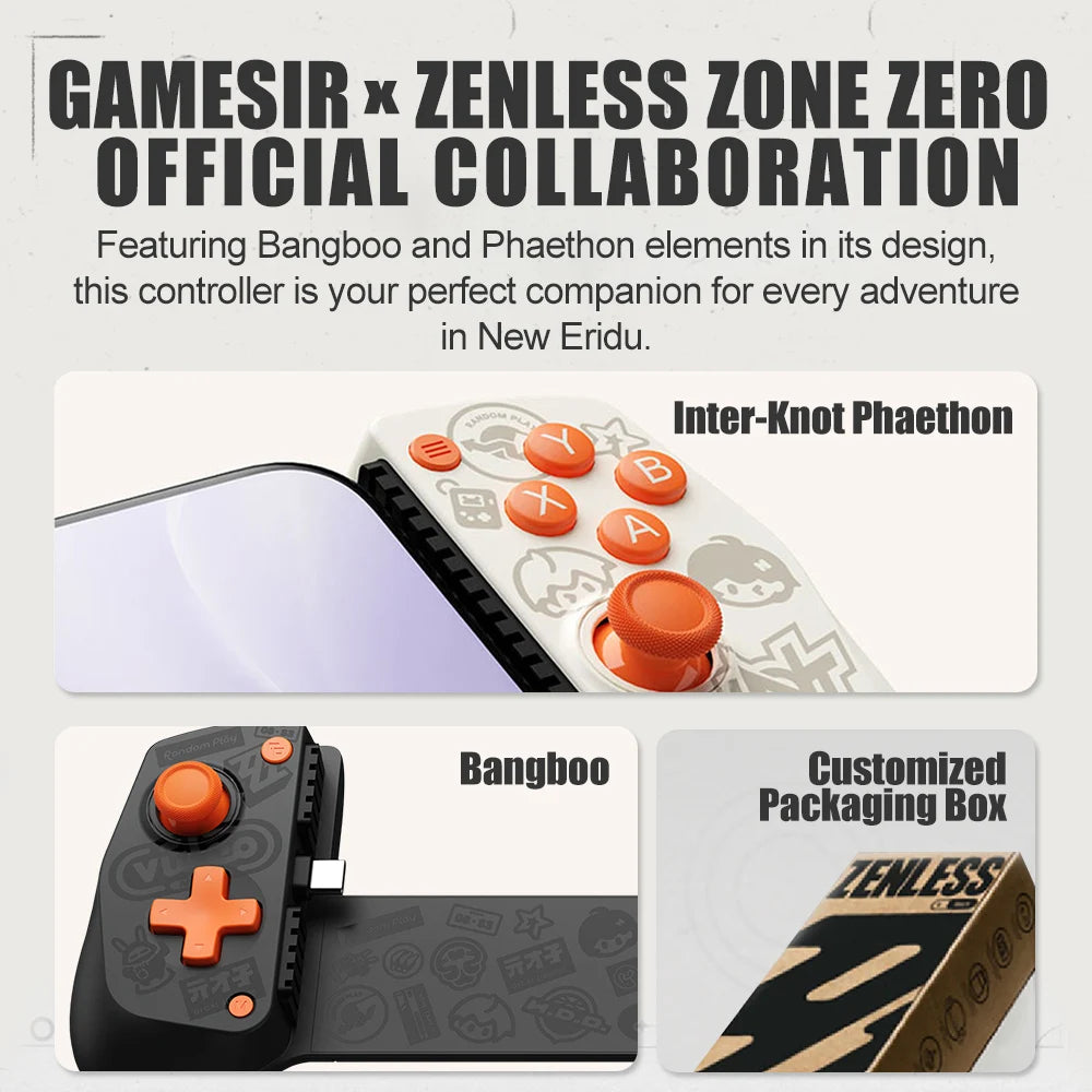 GameSir X5 Lite Zenless Zone Zero Edition Mobile Gamepad for iPhone 17 16 15 Android iPad Mini Y700 Tablet Cell Phone Controller