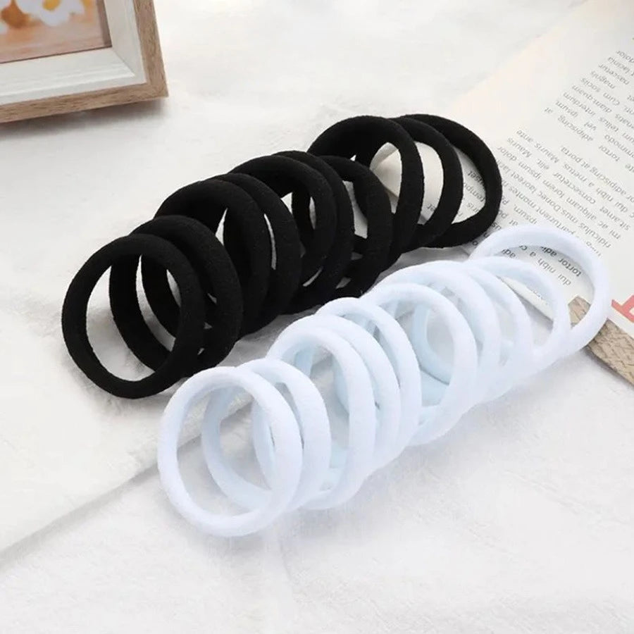 Bunte, elastische Haargummis für Mädchen, Pferdeschwanzhalter, Scrunchie, Gummiband, Damen-Mode-Haaraccessoires, elastische Haarbänder