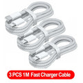 3er Pack USB C auf USB C Kabel, 100W Schnellladekabel, unterstützt schnelles Laden für iPhone 16 15 Samsung Xiaomi Huawei etc.