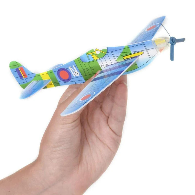 Kinder DIY Handwurf-Segelflugzeuge Outdoor-Spielzeug Partygeschenke Polystyrol-Flugzeug Segelflieger Lustige und niedliche Spielzeuge