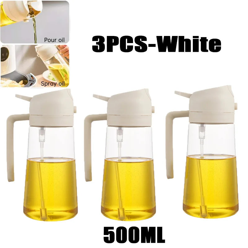 200/300/500ml Öl-Sprühflasche BBQ Koch-Olivenölsprüher Kunststoff Backöl-Spray Leere Flasche Essigflasche Oder Öl-Pinsel
