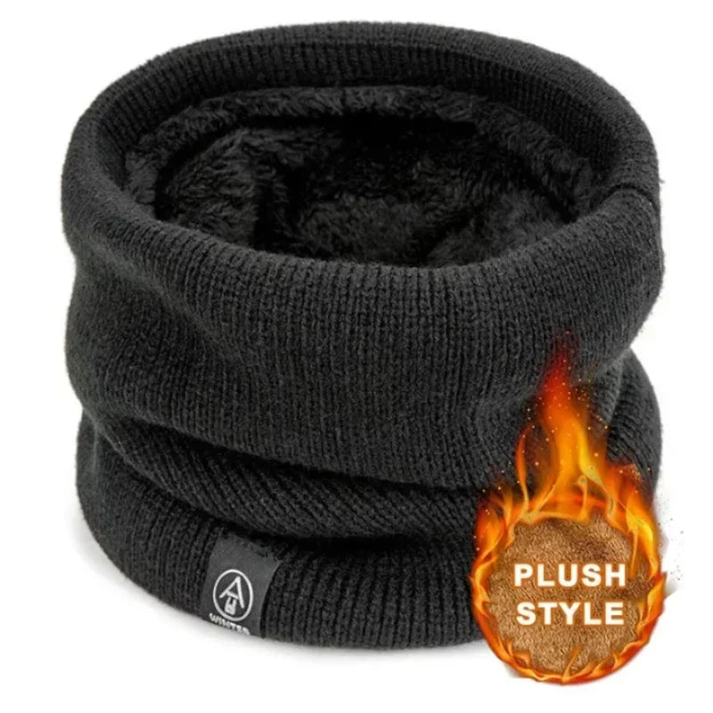 Dicker Fleece-Halswärmer für den Winter Winddichte Fahrgesichtsmaske Warmer Thermohalswärmer für Männer und Frauen