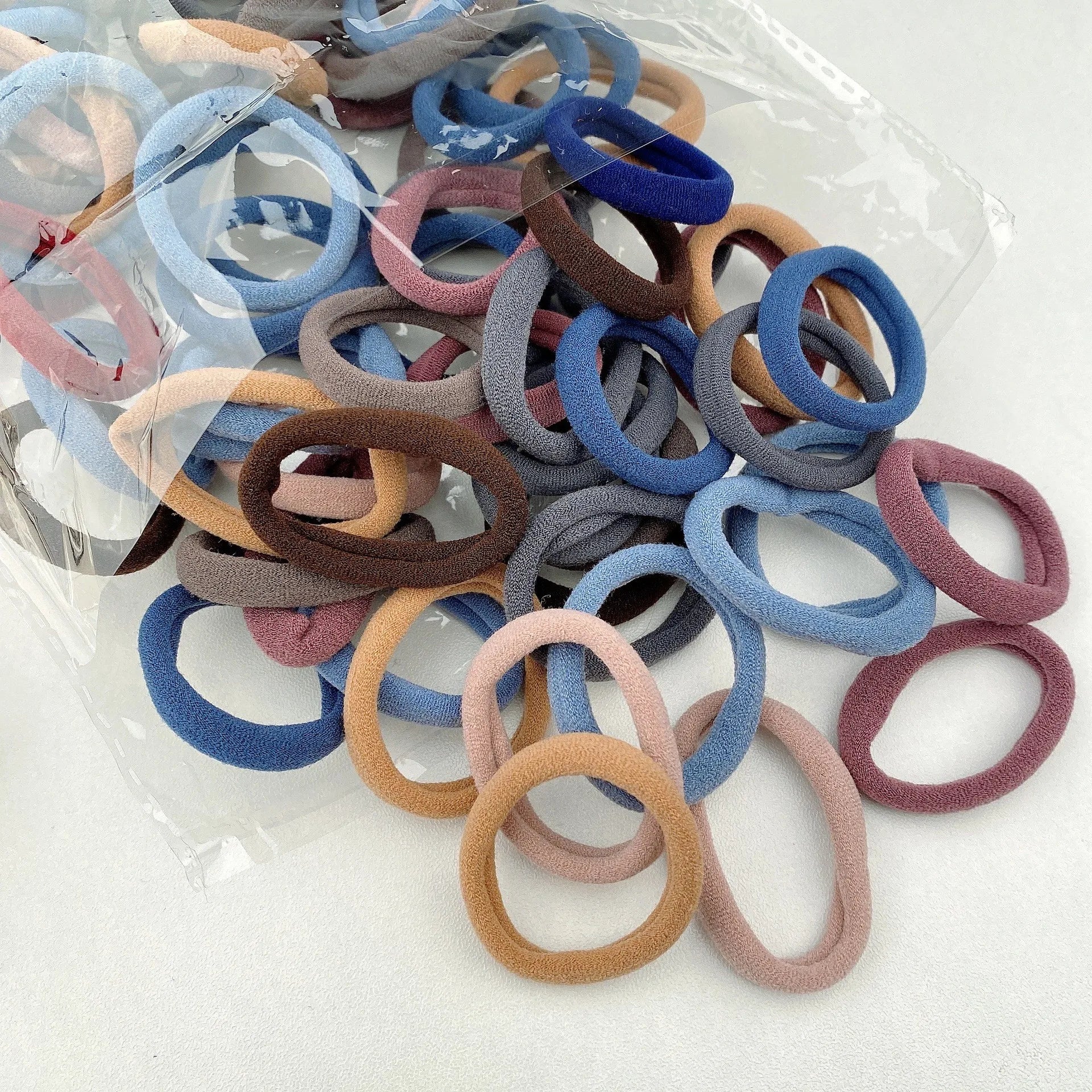 Bunte, elastische Haargummis für Mädchen, Pferdeschwanzhalter, Scrunchie, Gummiband, Damen-Mode-Haaraccessoires, elastische Haarbänder