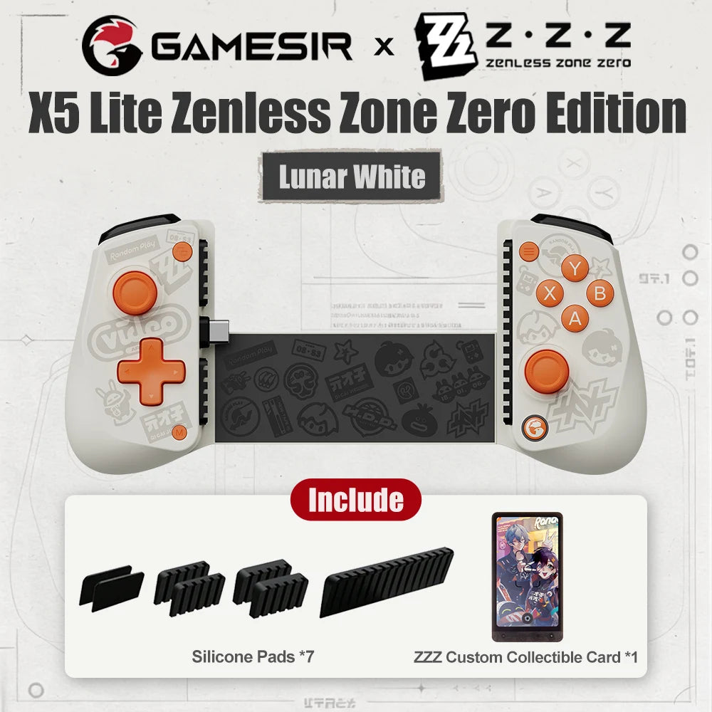 GameSir X5 Lite Zenless Zone Zero Edition Mobile Gamepad for iPhone 17 16 15 Android iPad Mini Y700 Tablet Controle para Celular