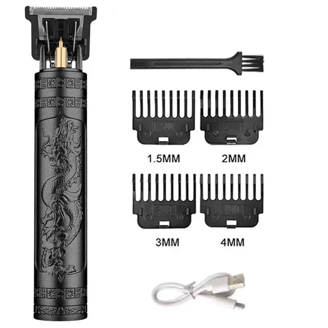 Schnurloser Haartrimmer Vintage Haarschneidemaschine USB-Schnelllade-Haarschneidemaschine Elektrorasierer Barbier Professional Barbier