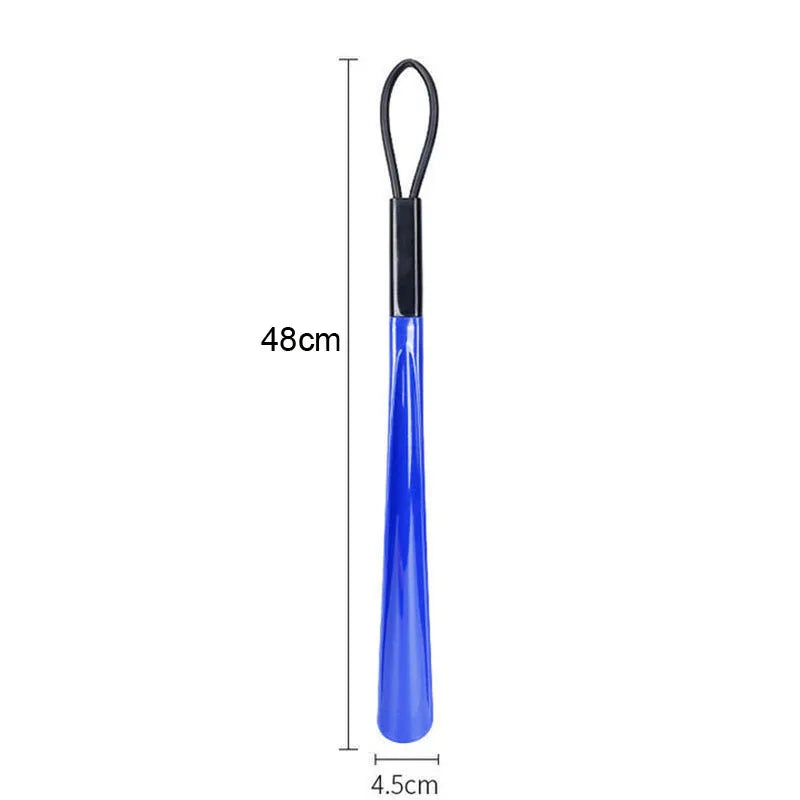 1pc Extra long flexible plastic shoe horns, no bending required, durable shoe spoons for pregnant women, shoe assistance