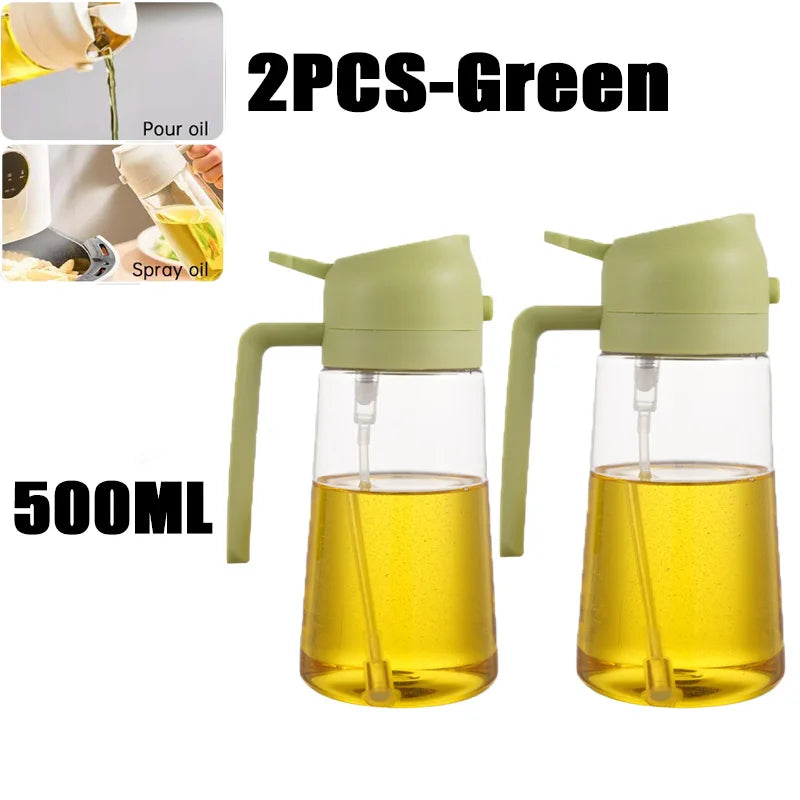 200/300/500ml Öl-Sprühflasche BBQ Koch-Olivenölsprüher Kunststoff Backöl-Spray Leere Flasche Essigflasche Oder Öl-Pinsel