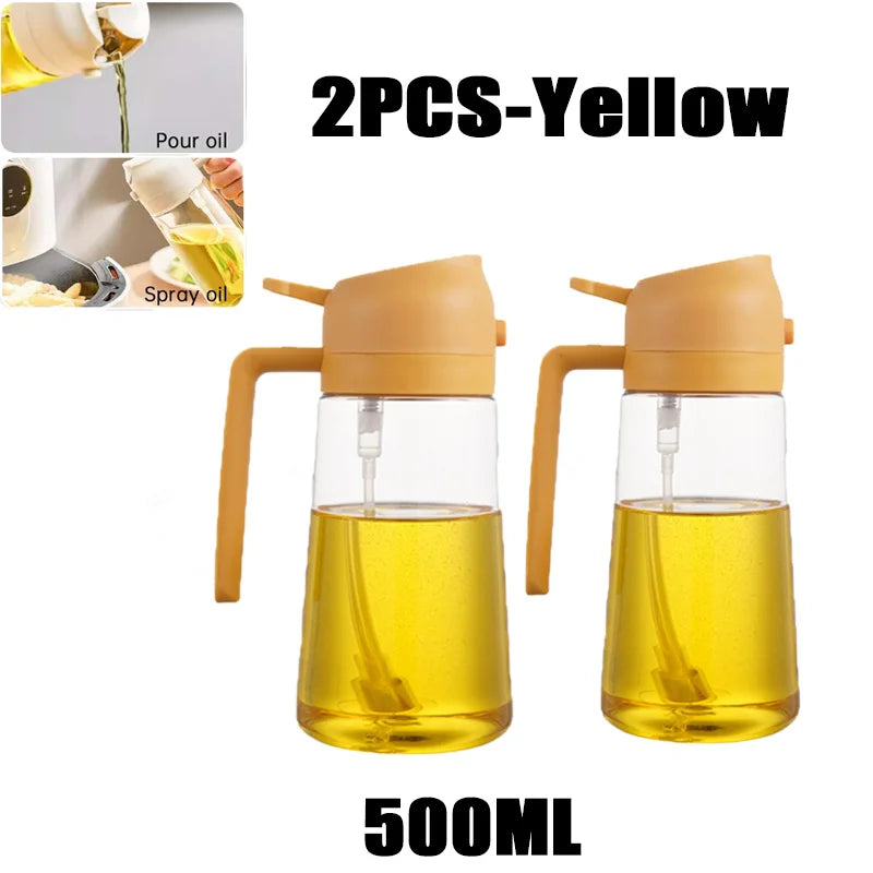 200/300/500ml Öl-Sprühflasche BBQ Koch-Olivenölsprüher Kunststoff Backöl-Spray Leere Flasche Essigflasche Oder Öl-Pinsel