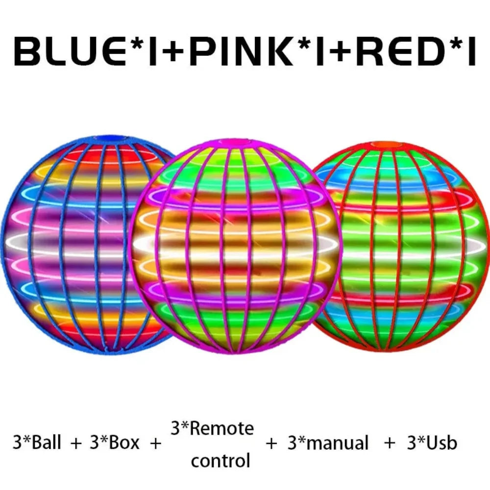 Fliegender Ball, automatischer Kreiselball, LED-blendende Lichter, schwebende Magie, Ventilator, UFO-Flugmaschine, Spielzeug, Geschenk, Spiel, Sportball