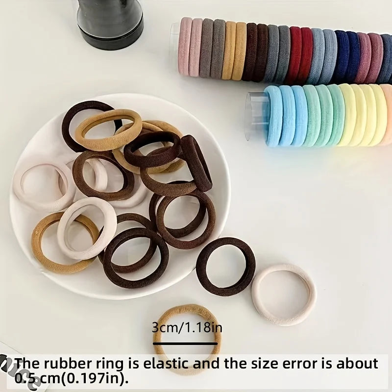 Bunte, elastische Haargummis für Mädchen, Pferdeschwanzhalter, Scrunchie, Gummiband, Damen-Mode-Haaraccessoires, elastische Haarbänder