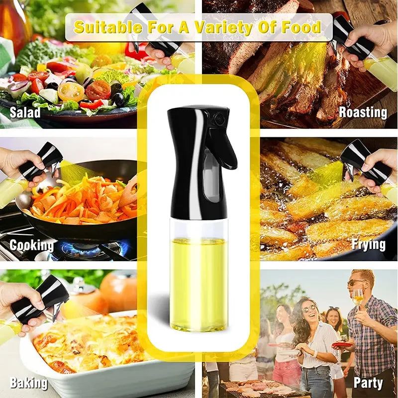 200/300/500ml Öl-Sprühflasche BBQ Koch-Olivenölsprüher Kunststoff Backöl-Spray Leere Flasche Essigflasche Oder Öl-Pinsel