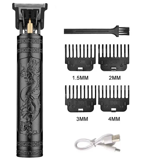 Schnurloser Haartrimmer Vintage Haarschneidemaschine USB-Schnelllade-Haarschneidemaschine Elektrorasierer Barbier Professional Barbier