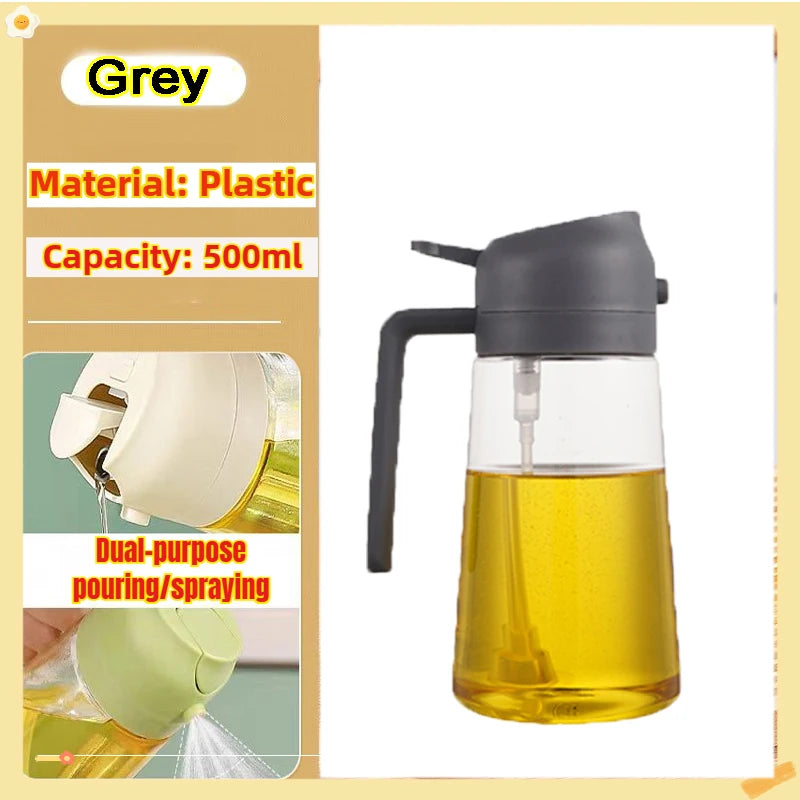 200/300/500ml Öl-Sprühflasche BBQ Koch-Olivenölsprüher Kunststoff Backöl-Spray Leere Flasche Essigflasche Oder Öl-Pinsel