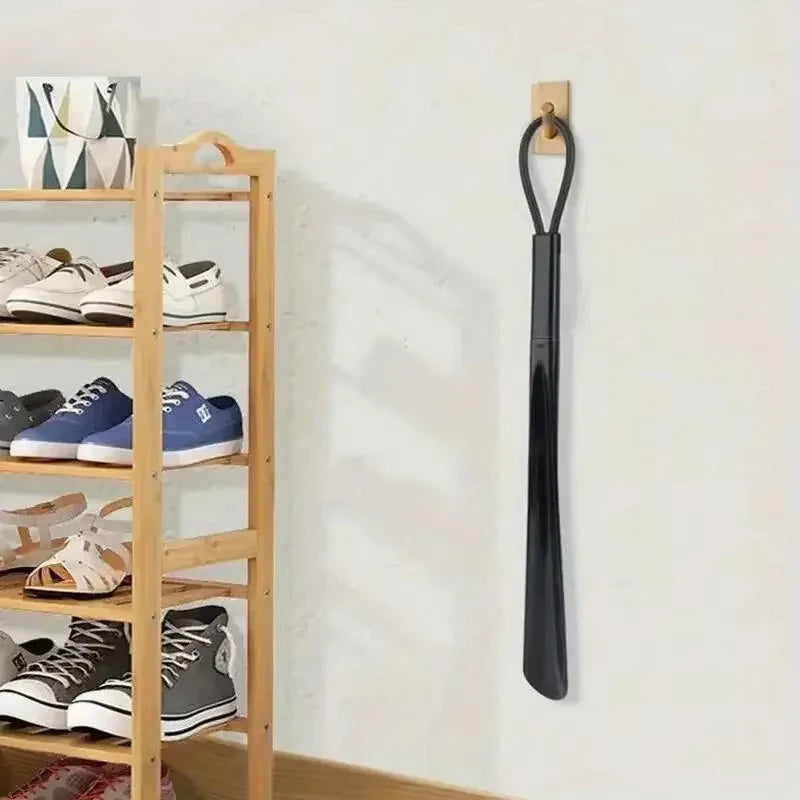 1pc Extra long flexible plastic shoe horns, no bending required, durable shoe spoons for pregnant women, shoe assistance