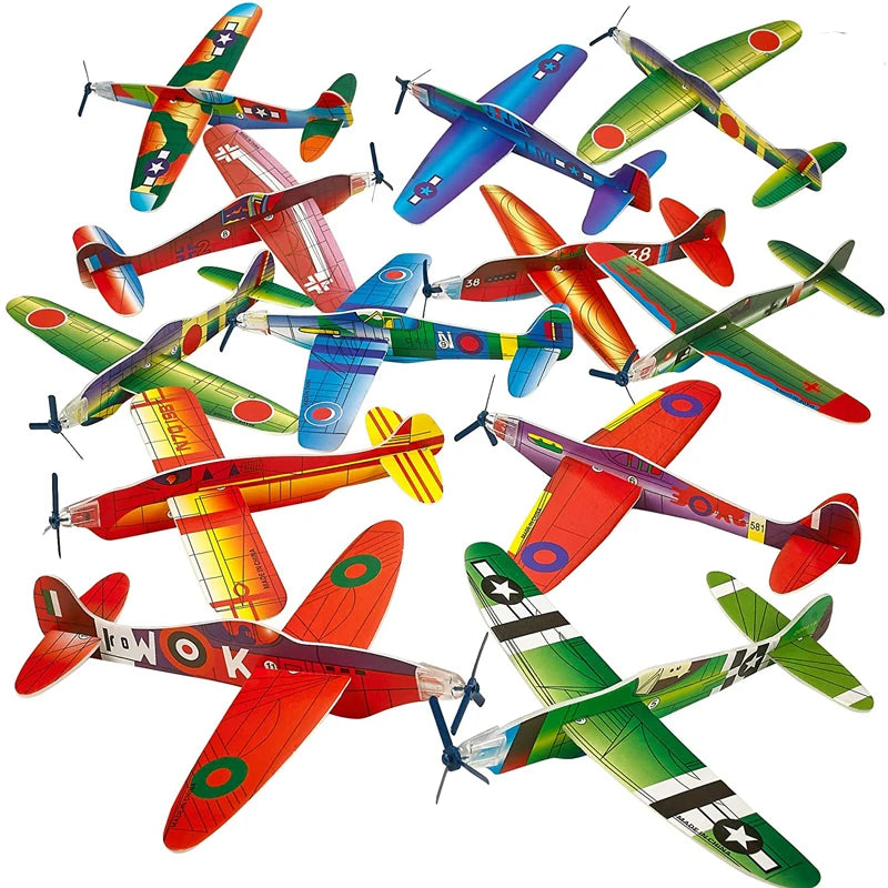 Kinder DIY Handwurf-Segelflugzeuge Outdoor-Spielzeug Partygeschenke Polystyrol-Flugzeug Segelflieger Lustige und niedliche Spielzeuge