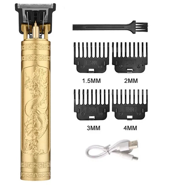 Schnurloser Haartrimmer Vintage Haarschneidemaschine USB-Schnelllade-Haarschneidemaschine Elektrorasierer Barbier Professional Barbier