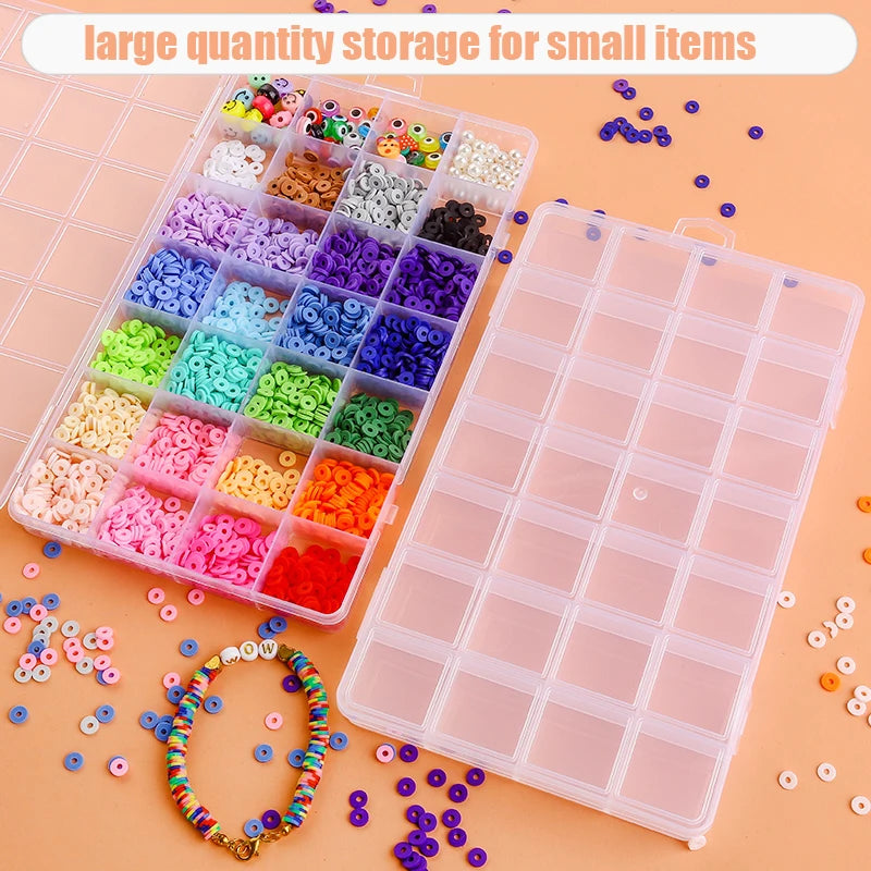Caja Organizadora de Joyería Transparente para Aretes, Anillos y Accesorios