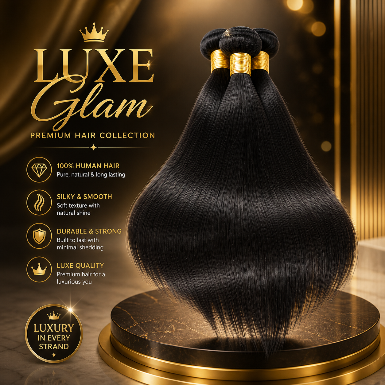 Unbehandelte brasilianische glatte Echthaarbündel Naturfarbe Raw Remy Echthaar-Extensions für Frauen