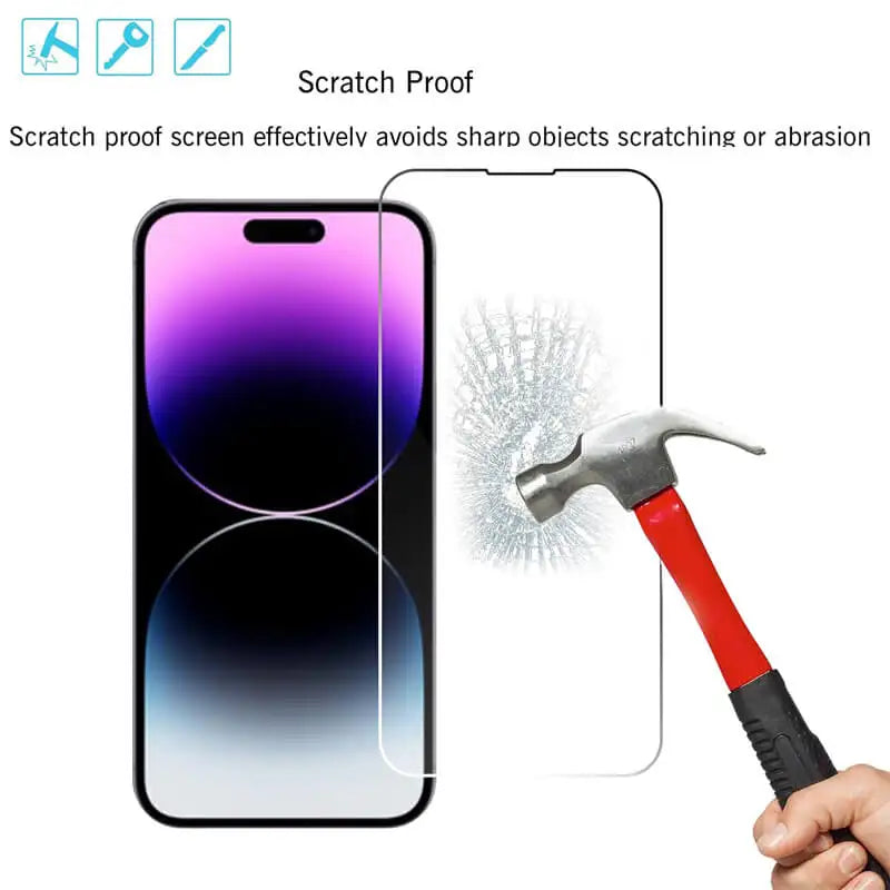 Tempered Glass für iPhone 14 Pro 15 16 17 13 12 11 Pro Max Displayschutzfolie für iPhone 15 Pro Mica für iPhone 13 14 Pro Glas
