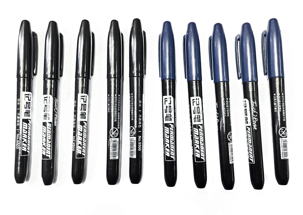 6 Permanentmarker Manga Zeichnen Marker Schwarz Blau Rot Wasserdichte Tinte Skizzenstifte Schreibwaren Kunst Schulbedarf