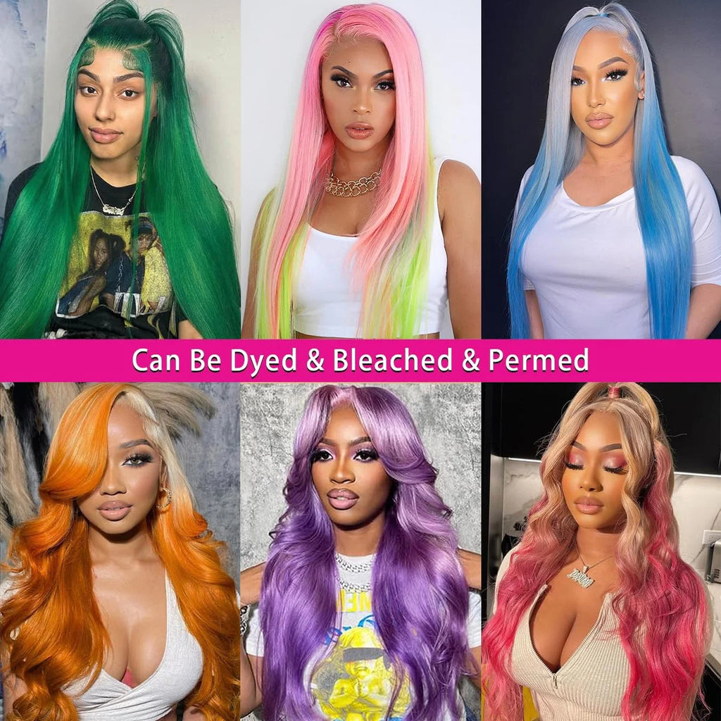 30 40 Zoll 613 Blonde Lace Front Echthaarperücken, knochenglatt, 13x4 13x6 HD Lace Frontal Wig vorgezupft 200 Dichte