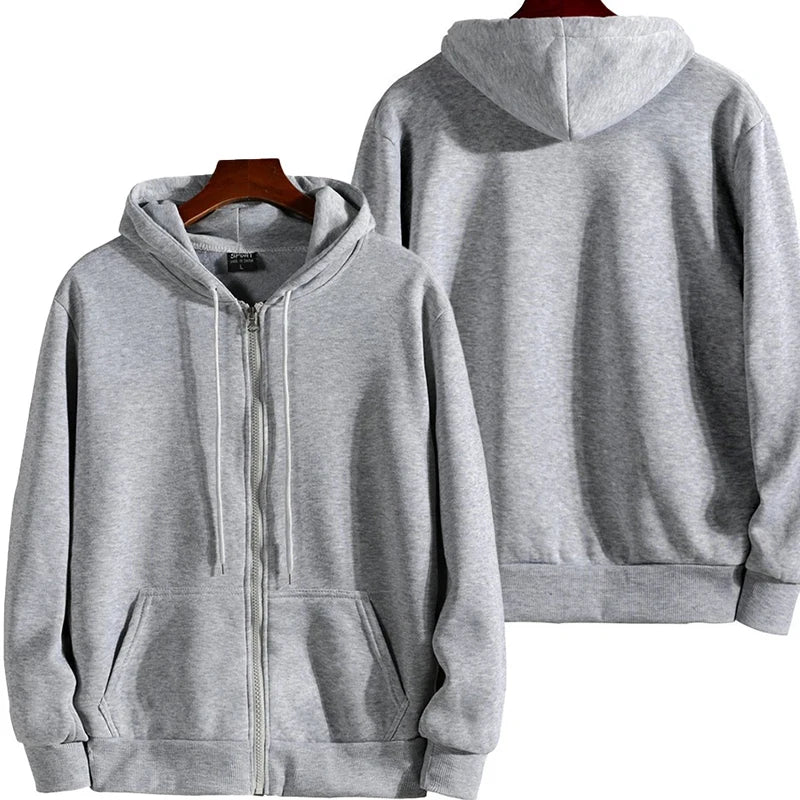 Reißverschluss-Hoodies Herbst Winter Herren Neues Langarm-Kapuzen-Sweatshirt Mode Lässig Herren Outfit Sportbekleidung Locker Sitzende Kleidung