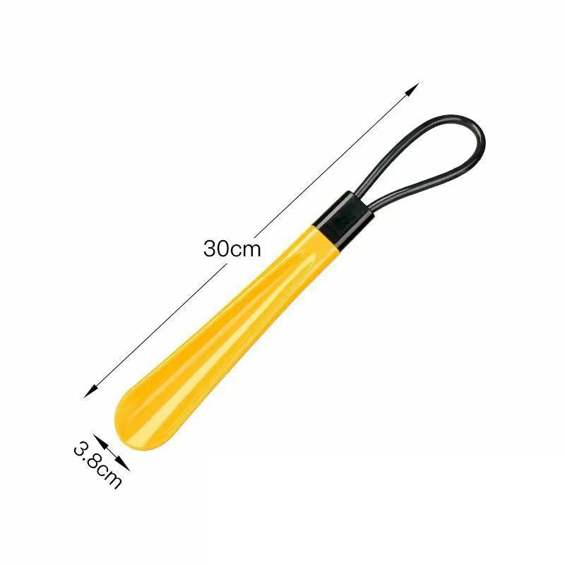 1pc Extra long flexible plastic shoe horns, no bending required, durable shoe spoons for pregnant women, shoe assistance