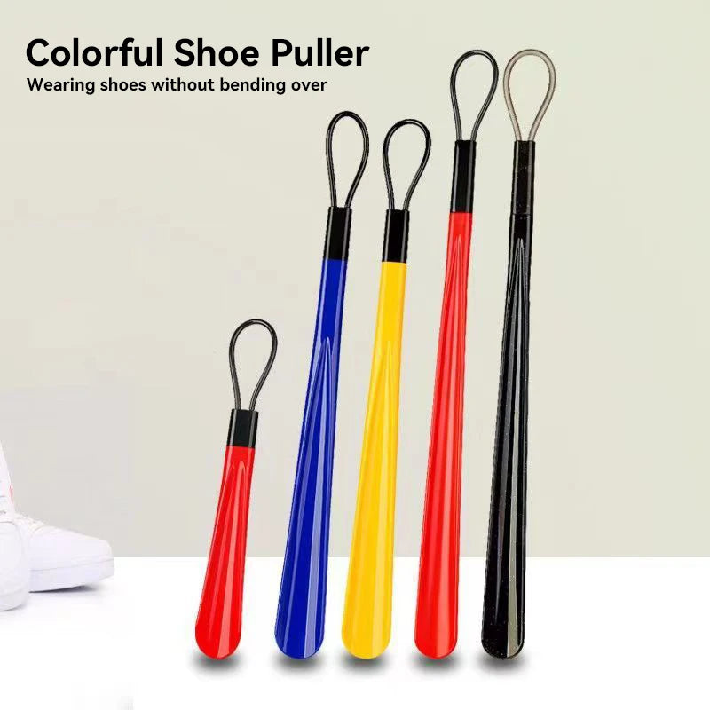 1pc Extra long flexible plastic shoe horns, no bending required, durable shoe spoons for pregnant women, shoe assistance