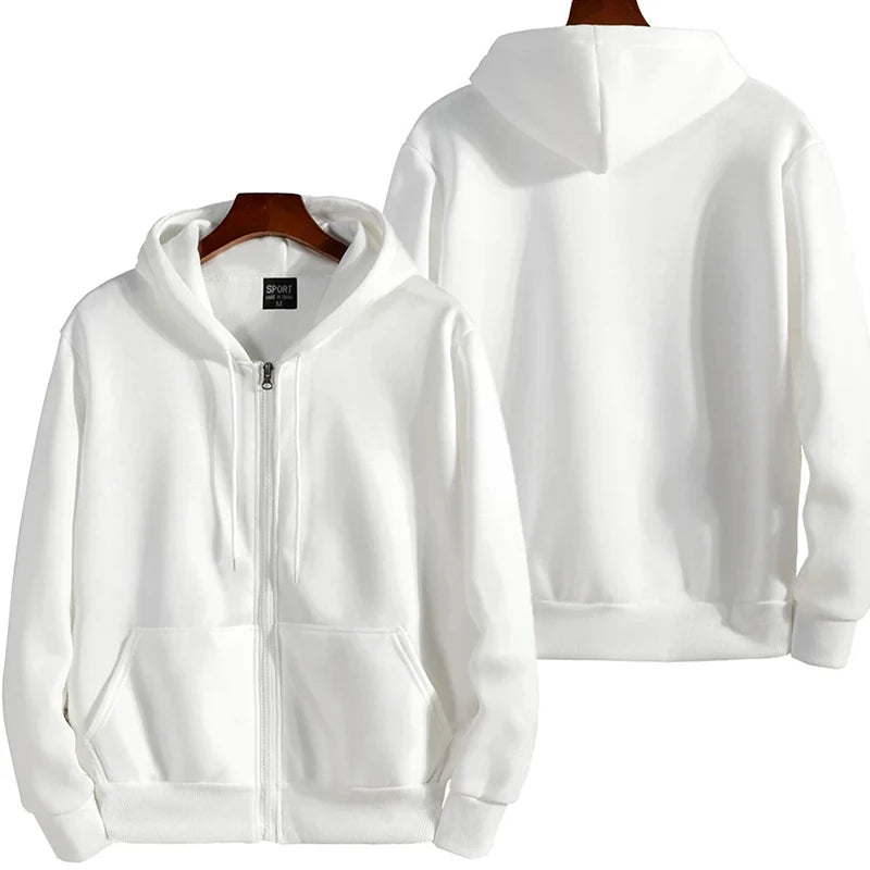 Reißverschluss-Hoodies Herbst Winter Herren Neues Langarm-Kapuzen-Sweatshirt Mode Lässig Herren Outfit Sportbekleidung Locker Sitzende Kleidung