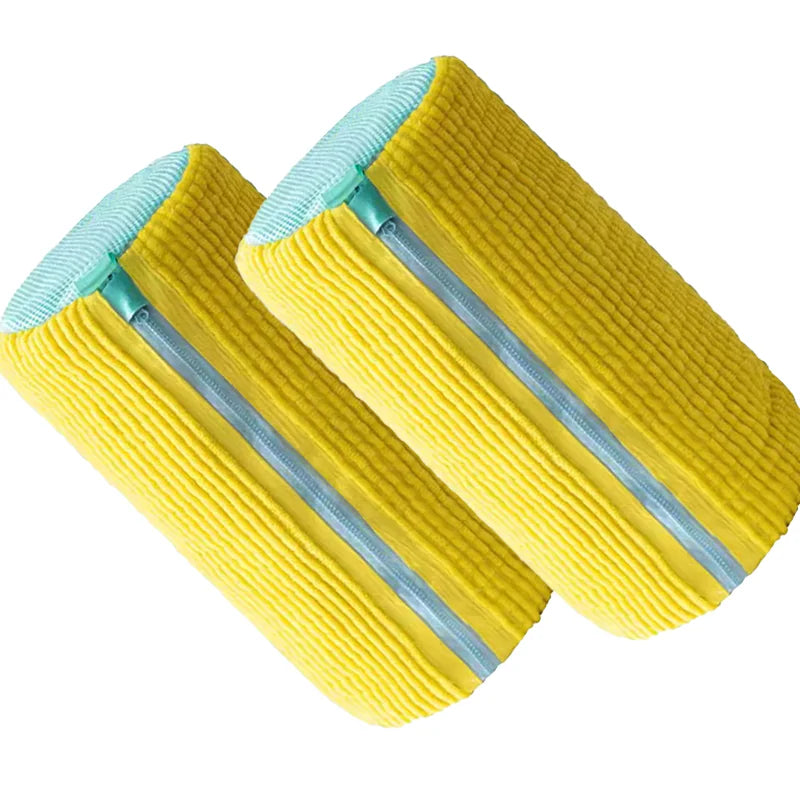 Fluffy Fiber Schuhwaschbeutel 360° Rundumreinigung Wiederverwendbarer Strapazierfähiger Maschinenwaschbarer Wäschesack mit Reißverschluss (1 Stk.)