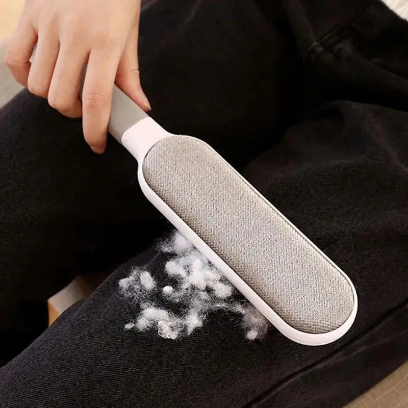 Double-sided manual electrostatic pet hair brush, suitable for cleaning pets, clothing, sofas, furniture, and carpets