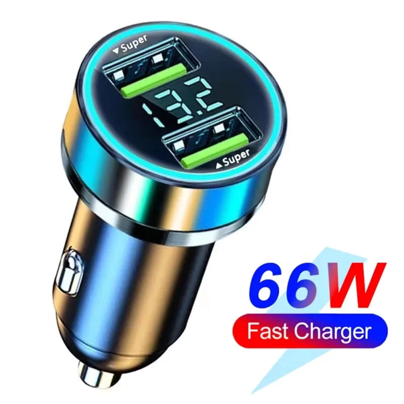 100W/200W QC3.0 PD Mini Auto Ladegerät 12-24V Zigarettenanzünder Schnelllade KFZ USB Typ C Ladegerät für Xiaomi Samsung Huawei iPhone Power
