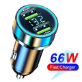 100W/200W QC3.0 PD Mini Auto Ladegerät 12-24V Zigarettenanzünder Schnelllade KFZ USB Typ C Ladegerät für Xiaomi Samsung Huawei iPhone Power