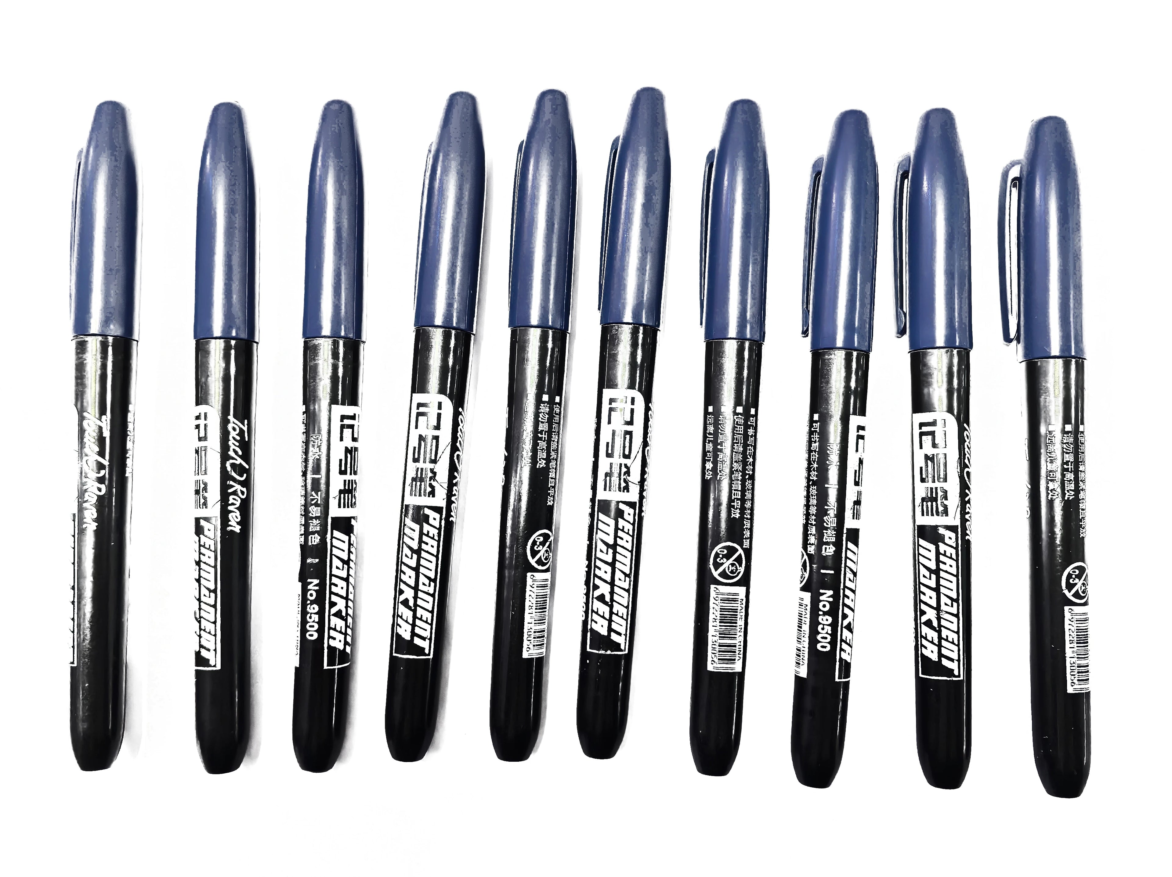 6 Permanentmarker Manga Zeichnen Marker Schwarz Blau Rot Wasserdichte Tinte Skizzenstifte Schreibwaren Kunst Schulbedarf