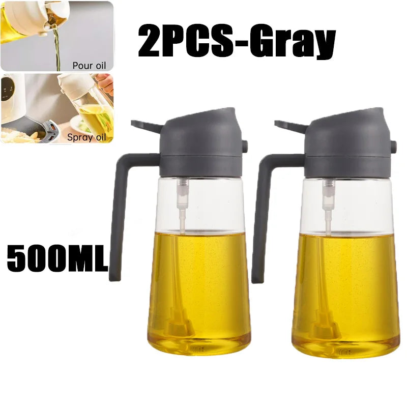 200/300/500ml Öl-Sprühflasche BBQ Koch-Olivenölsprüher Kunststoff Backöl-Spray Leere Flasche Essigflasche Oder Öl-Pinsel