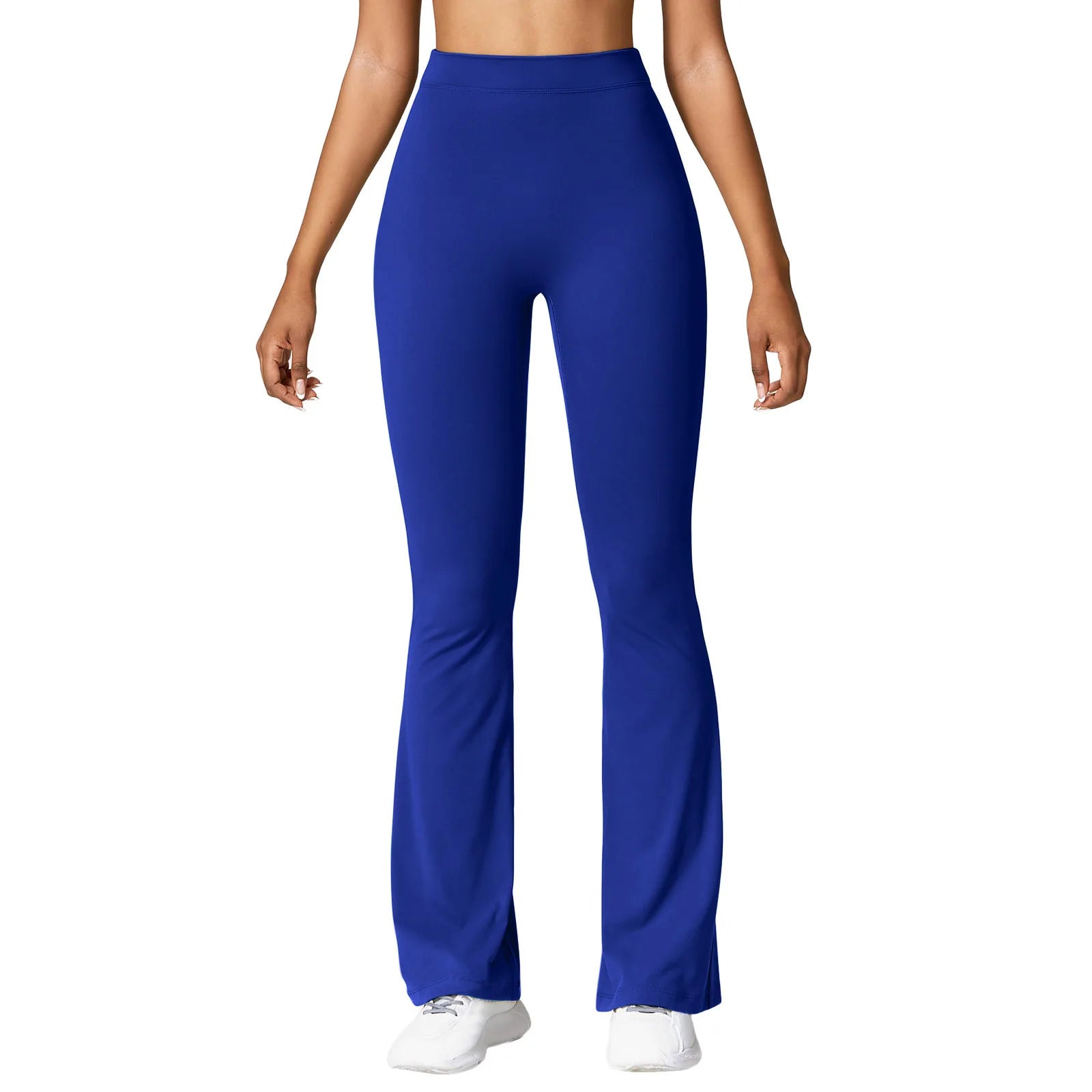 Fashion Micro Horn Leggings Damen V-Rücken Taille Sporthose Hohe Taille Push Up Po Gym Hose Einfarbige Schlanke Freizeit Leggings