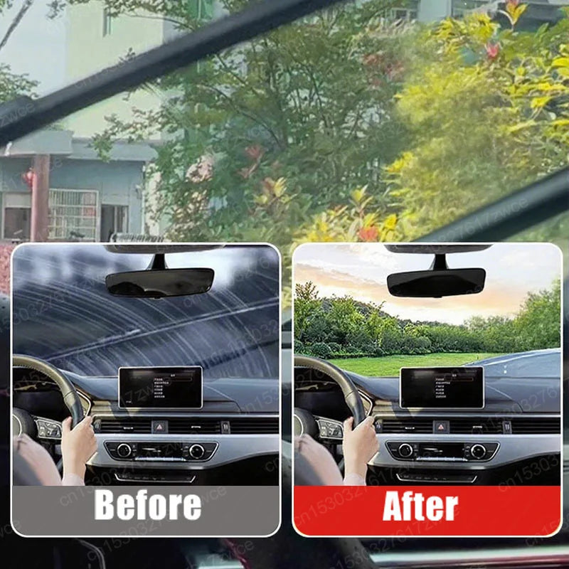 Car Glass Polis Oil Film Removal Paste Water Repellent Anti Rain for Windshield Rearview Glass Cleaning Hydrophobic Coating Kit