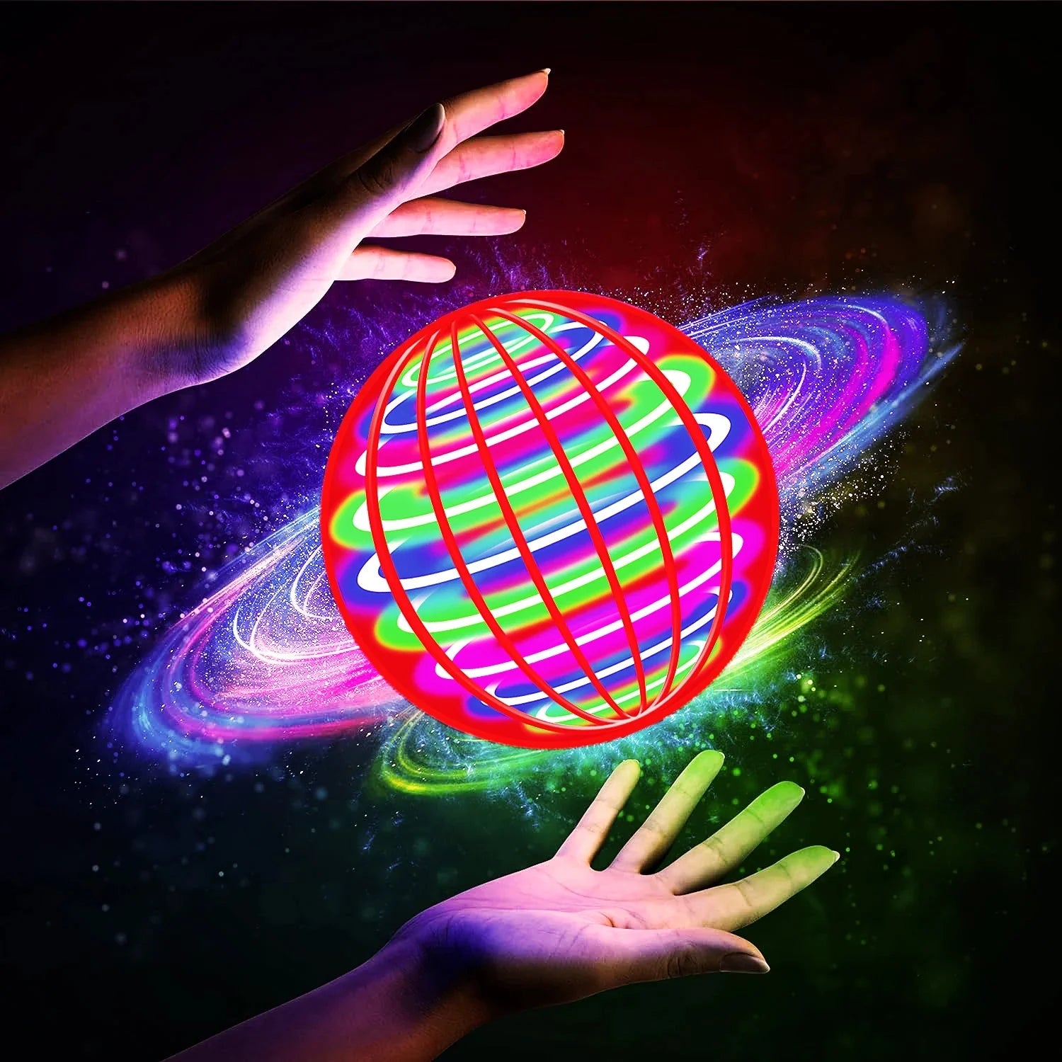 Fliegender Ball, automatischer Kreiselball, LED-blendende Lichter, schwebende Magie, Ventilator, UFO-Flugmaschine, Spielzeug, Geschenk, Spiel, Sportball